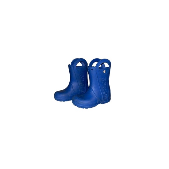 Crocs “Handle It” Blue Rain Boots - Children’s Size 13 - Picture 1 of 8